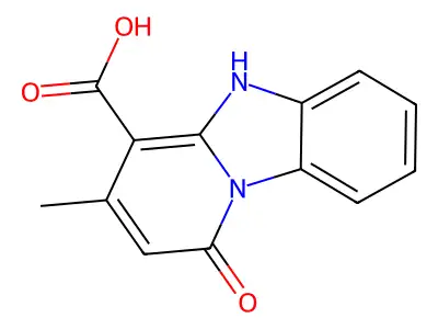 1-Hydroxy-3-methyl-benzo[4,5]imidazo[1,2-a]-pyridine-4-carboxylic acid structure