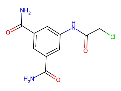 5-[(Chloroacetyl)amino]isophthalamide structure