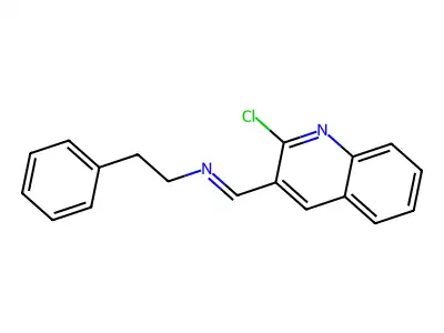 [(2-Chloroquinolin-3-yl)methylidene](2-phenylethyl)amine structure