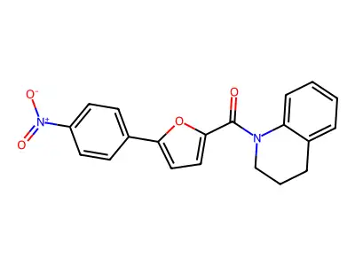 (3,4-Dihydroquinolin-1(2H)-yl)(5-(4-nitrophenyl)furan-2-yl)methanone structure