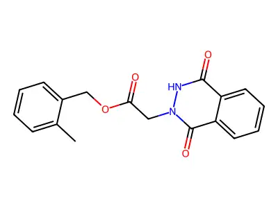 (2-Methylphenyl)methyl 3,4-dihydro-1,4-dioxo-2(1H)-phthalazineacetate structure