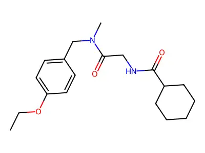 N-(2-(((4-Ethoxyphenyl)methyl)methylamino)-2-oxoethyl)cyclohexanecarboxamide structure