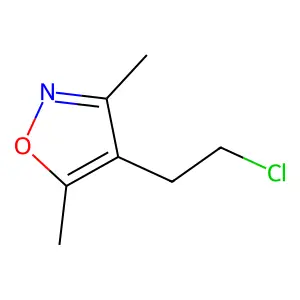 4-(2-Chloroethyl)-3,5-dimethylisoxazole structure