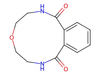 3,4,7,8-Tetrahydro-5,2,8-benzoxadiazacycloundecine-1,9(2H,6H)-dione structure