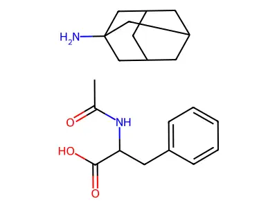 N-(1-Hydroxyethylidene)phenylalanine--adamantan-1-amine (1/1) structure