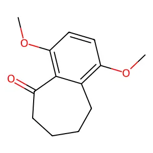 1,4-Dimethoxy-6,7,8,9-tetrahydro-5-benzocycloheptenone structure