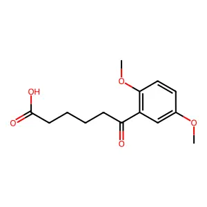 6-(2,5-Dimethoxyphenyl)-6-oxohexanoic acid structure