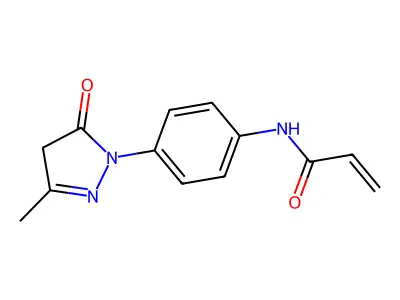 N-[4-(4,5-Dihydro-3-methyl-5-oxo-1H-pyrazol-1-YL)phenyl]acrylamide structure