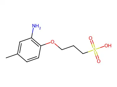 3-(2-Amino-4-methylphenoxy)propanesulphonic acid structure