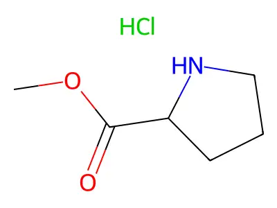 methyl L-prolinate hydrochloride structure