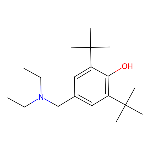 4-(Diethylaminomethyl)-2,6-di-t-butylphenol structure