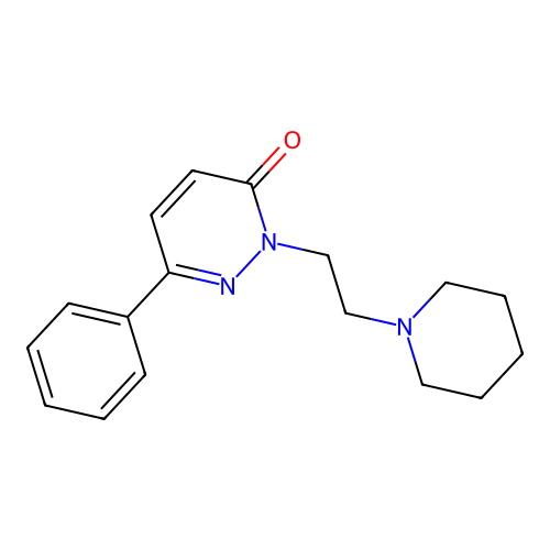 6-Phenyl-2-(2-piperidin-1-ylethyl)pyridazin-3-one structure