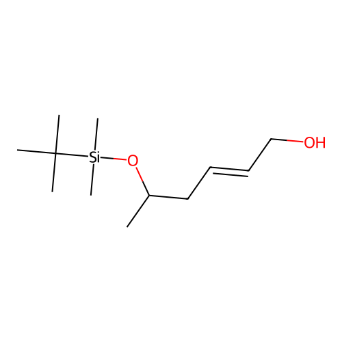 2-Hexen-1-ol, 5-[[(1,1-dimethylethyl)dimethylsilyl]oxy]-, (E)-(+/-)- structure