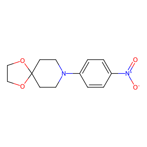 8-(4-Nitrophenyl)-1,4-dioxa-8-azaspiro[4.5]decane structure