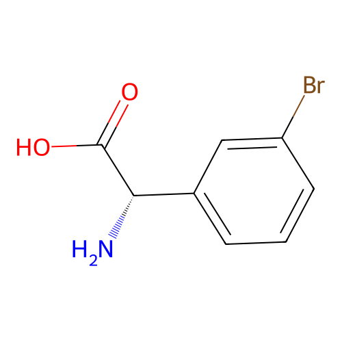 (S)-2-Amino-2-(3-bromophenyl)acetic acid structure