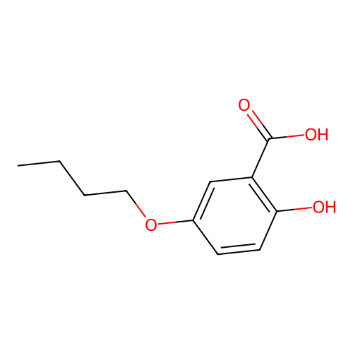 5-Butoxy-2-hydroxybenzoic acid structure