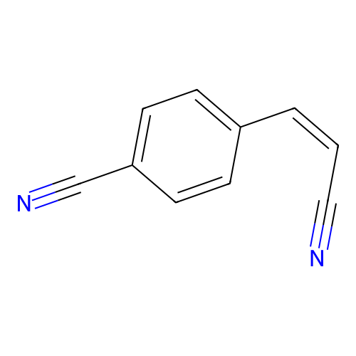 4-[(Z)-2-cyanoethenyl]benzonitrile structure