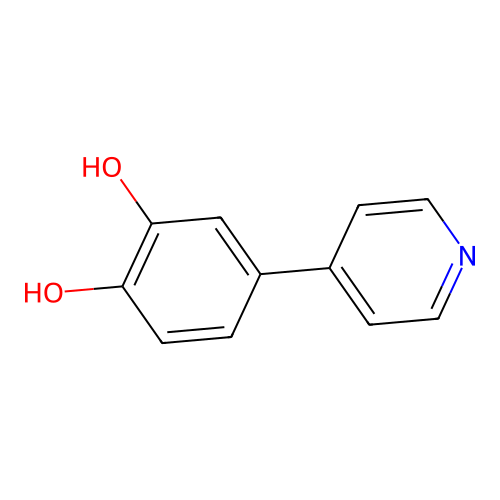 Pyridine, 4-[4,5-dihydroxyphenyl]- structure