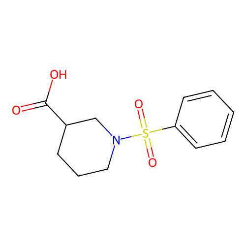 1-(Phenylsulfonyl)piperidine-3-carboxylic acid structure