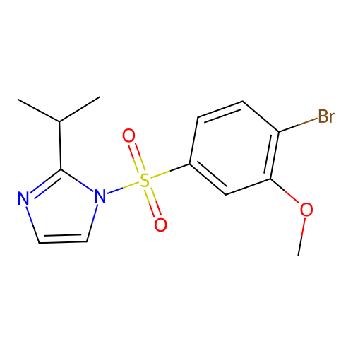 1-(4-Bromo-3-methoxyphenyl)sulfonyl-2-propan-2-ylimidazole structure