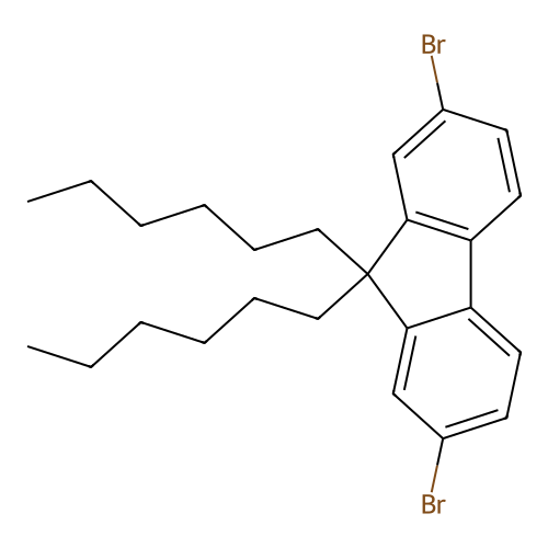 2,7-Dibromo-9,9-dihexyl-9H-fluorene structure