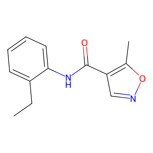 N-(2-Ethylphenyl)-5-methylisoxazole-4-carboxamide structure