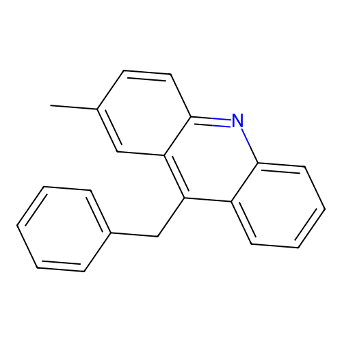 9-Benzyl-2-methylacridine structure