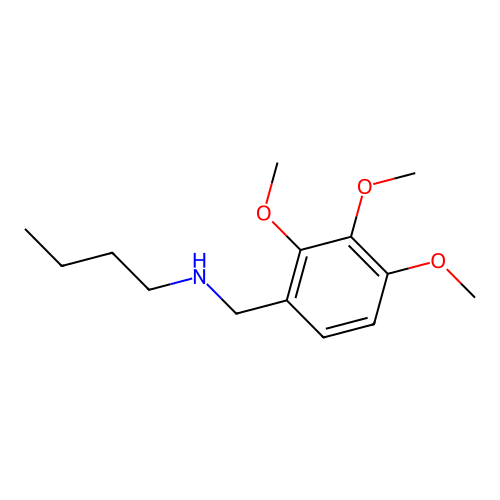 Butyl[(2,3,4-trimethoxyphenyl)methyl]amine structure