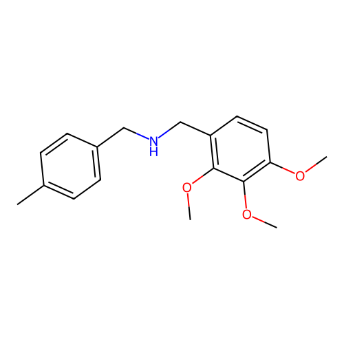 N-(4-methylbenzyl)-N-(2,3,4-trimethoxybenzyl)amine structure