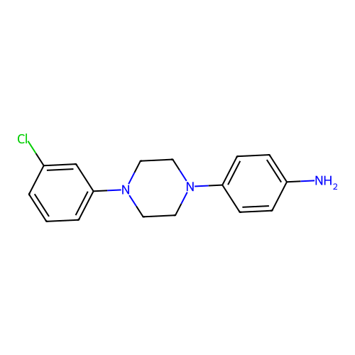4-[4-(3-Chlorophenyl)piperazin-1-yl]aniline structure