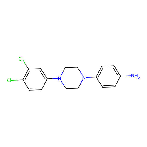 4-[4-(3,4-Dichlorophenyl)piperazin-1-yl]aniline structure