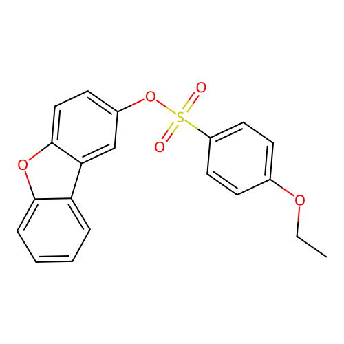 Dibenzofuran-2-yl 4-ethoxybenzenesulfonate structure