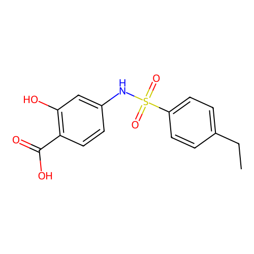 4-{[(4-Ethylphenyl)sulfonyl]amino}-2-hydroxybenzoic acid structure
