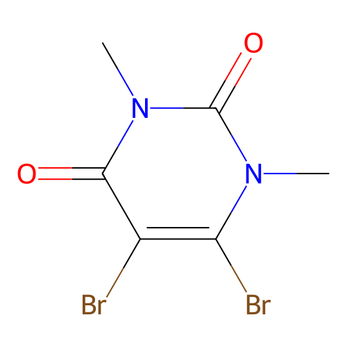 5,6-Dibromo-1,3-dimethylpyrimidine-2,4(1H,3H)-dione structure