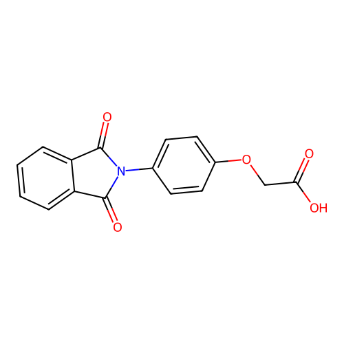 2-[4-(1,3-Dihydro-1,3-dioxo-2H-isoindol-2-yl)phenoxy]acetic acid structure