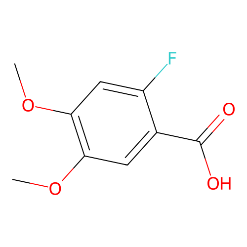 2-Fluoro-4,5-dimethoxybenzoic acid structure