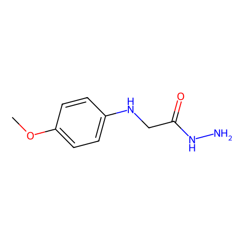 2-((4-Methoxyphenyl)amino)acetohydrazide structure