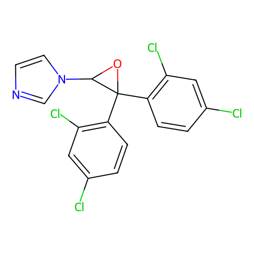 1H-Imidazole, 1-(3,3-bis(2,4-dichlorophenyl)oxiranyl)- structure
