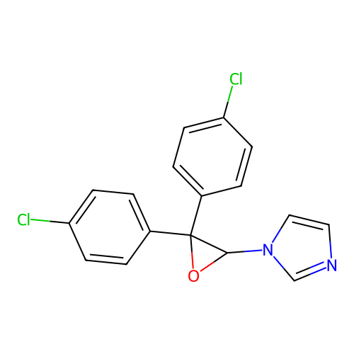 1H-Imidazole, 1-(3,3-bis(4-chlorophenyl)oxiranyl)- structure
