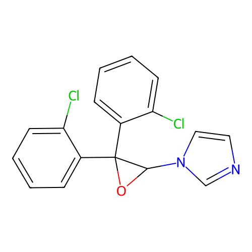 1H-Imidazole, 1-(3,3-bis(2-chlorophenyl)oxiranyl)- structure