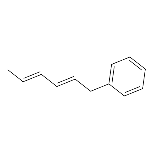 Benzene, 2,4-hexadienyl- structure