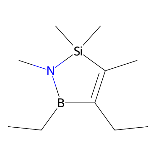 1-Aza-2-sila-5-boracyclopent-3-ene, 4,5-diethyl-1,2,2,3-tetramethyl- structure