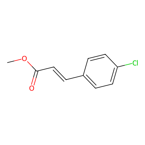 Methyl p-chlorocinnamate structure