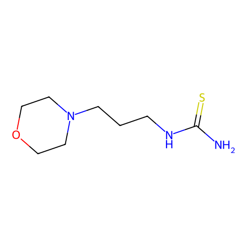 N-[3-(4-Morpholinyl)propyl]thiourea structure