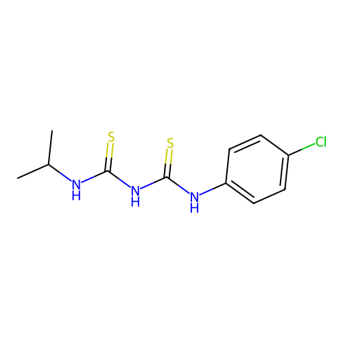 N-(4-Chlorophenyl)-N'-propan-2-yl-2-imidodithiodicarbonic diamide structure