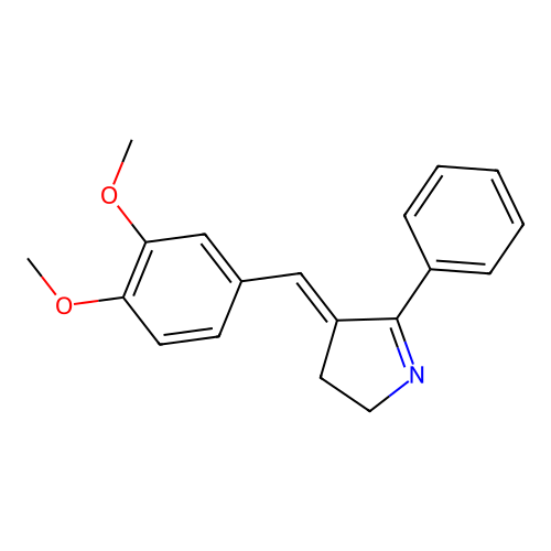 (4E)-4-[(3,4-dimethoxyphenyl)methylidene]-5-phenyl-2,3-dihydropyrrole structure