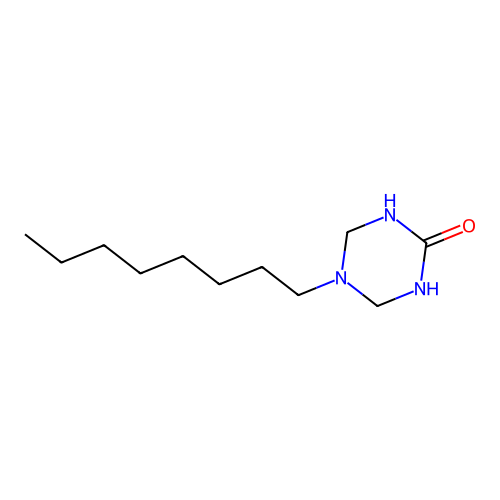5-Octyl-1,3,5-triazinan-2-one structure