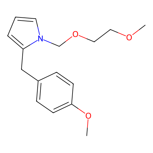 1-(2-Methoxyethoxymethyl)-2-[(4-methoxyphenyl)methyl]pyrrole structure