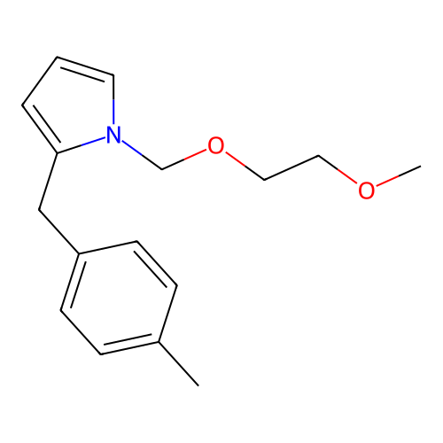1-(2-Methoxyethoxymethyl)-2-[(4-methylphenyl)methyl]pyrrole structure