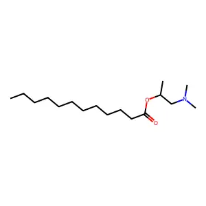 Dodecanoic acid, 2-(dimethylamino)-1-methylethyl ester structure